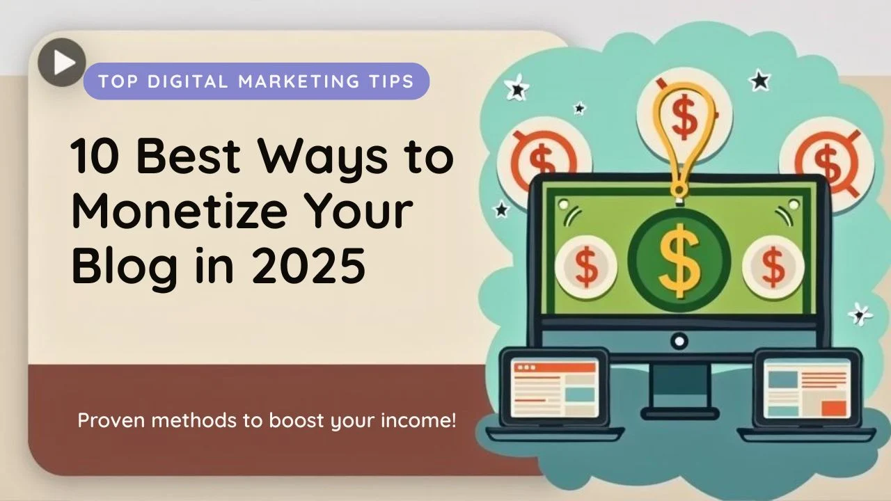 10 Best Ways to Monetize a Blog or Website in 2025