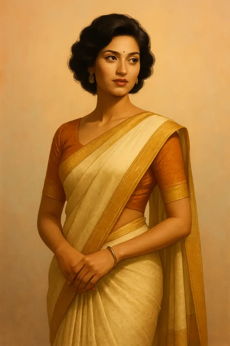 Trending Gemini Prompts: Nano Banana & Saree Look