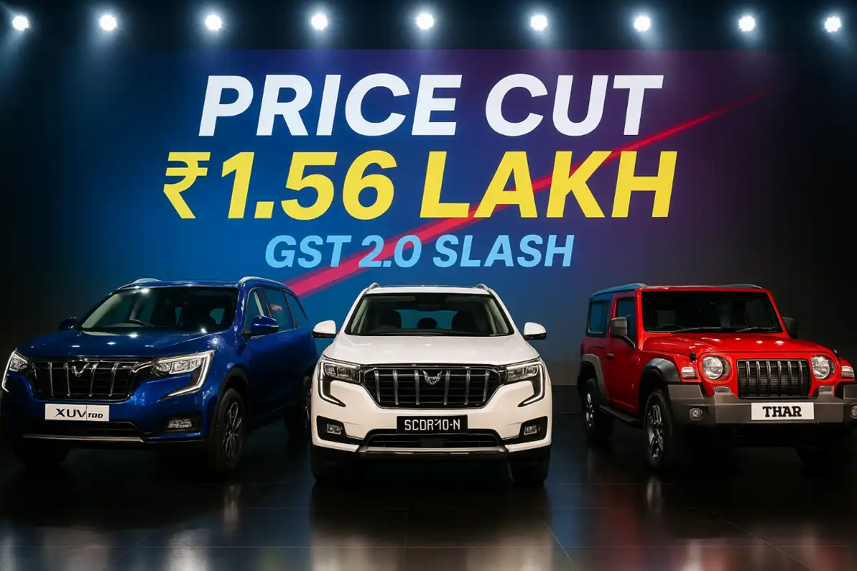 Mahindra Drops SUV Prices by up to ₹1.56 Lakh