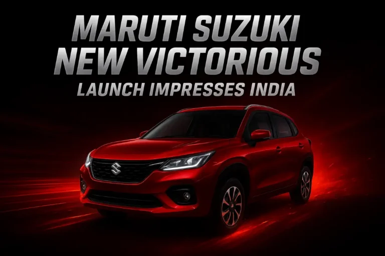 Maruti Suzuki New Victorious Launch Impresses India