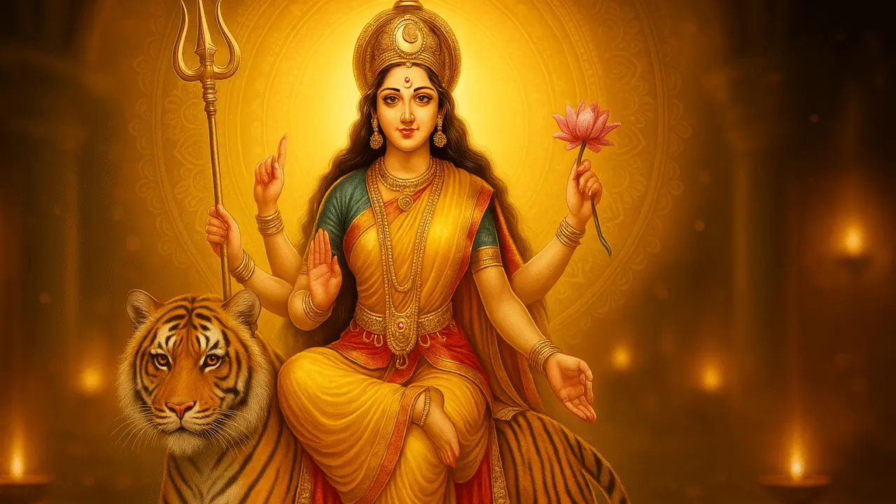 Navratri 2025 Day 3: Worship of Maa Chandraghanta – Timings, Puja Vidhi, Significance, Colour, and Benefits