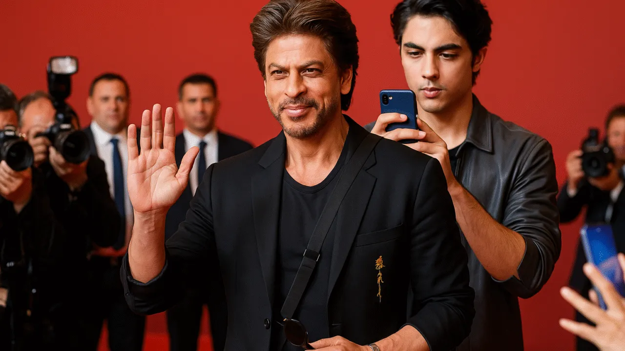 Shah Rukh Khan Poses with Paparazzi: Aryan Captures Special Moment, Fans React