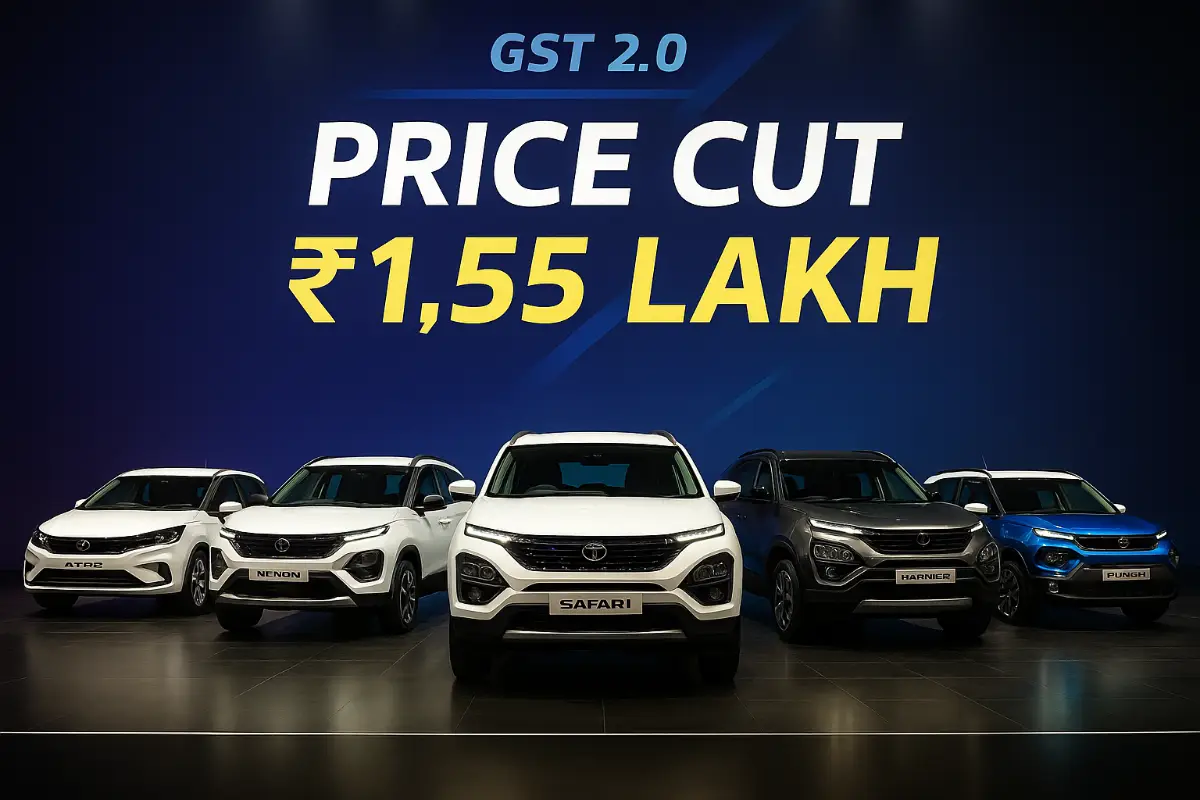 Tata Motors Slashes Car Prices by Up to ₹1.55 Lakh