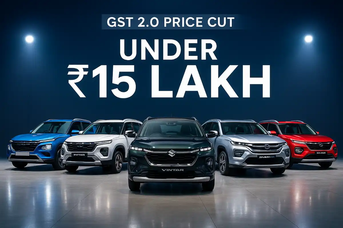 Top 5 Mid-Size SUVs Under ₹15 Lakh After GST 2.0 Price Cuts