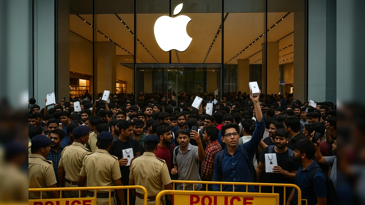 iPhone 17 Launch Sparks Huge Crowds