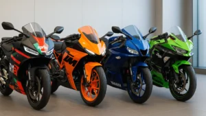 Aprilia RS 457 GP Replica vs Rivals: KTM RC 390, Yamaha R3, and Kawasaki Ninja 400